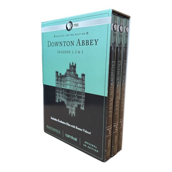 Downton Abbey Deluxe Limited Edition Seasons 1 2 3 DVD Box Set w/ Bonus Content - Picture 1 of 11